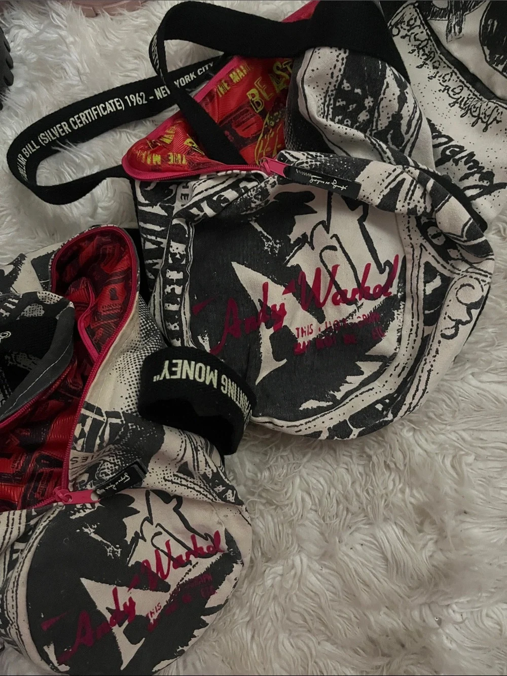 Andy Warhol cream canvas